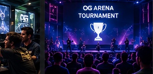 Competitive gaming atmosphere at OG Arena